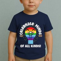 Celebrate Minds Of All Kinds Red Instead Autism Toddler T-Shirt