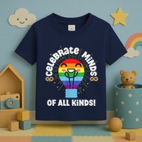 Celebrate Minds Of All Kinds Red Instead Autism Toddler T-Shirt