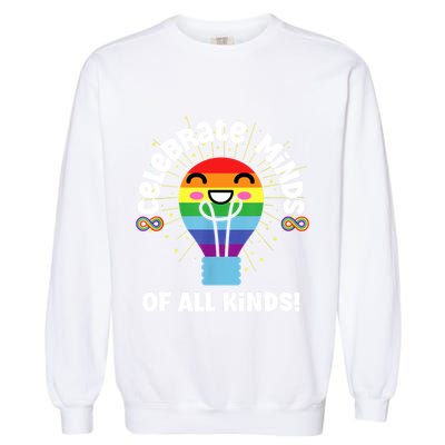 Celebrate Minds Of All Kinds Red Instead Autism Garment-Dyed Sweatshirt