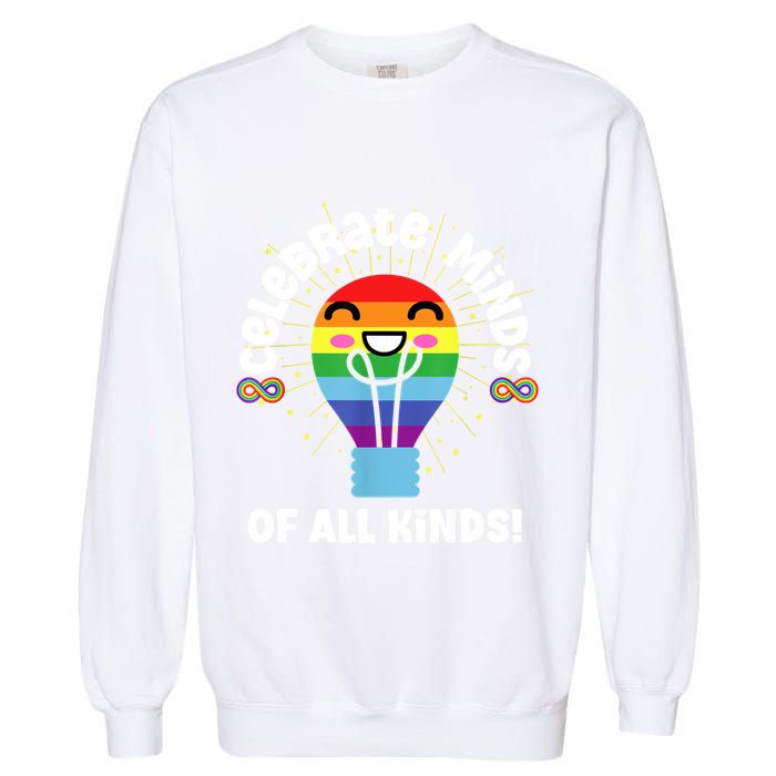Celebrate Minds Of All Kinds Red Instead Autism Garment-Dyed Sweatshirt