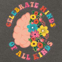 Celebrate Minds Of All Kinds Flowers Be Kind The Mind Cotton Canvas Backpack