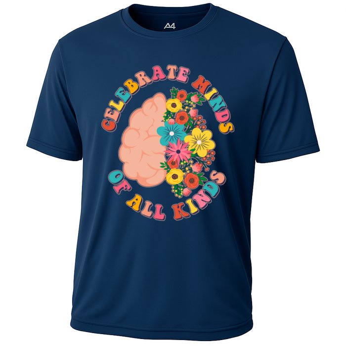 Celebrate Minds Of All Kinds Flowers Be Kind The Mind Performance Shirt