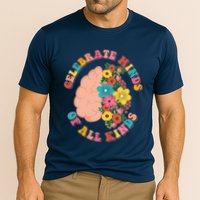 Celebrate Minds Of All Kinds Flowers Be Kind The Mind Performance Shirt