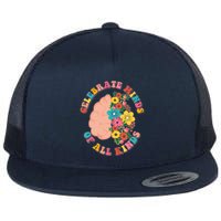 Celebrate Minds Of All Kinds Flowers Be Kind The Mind Flatbill Hat