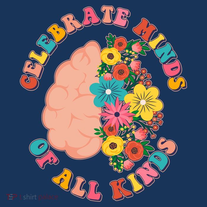 Celebrate Minds Of All Kinds Flowers Be Kind The Mind Tank Top