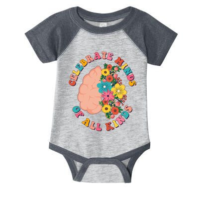 Celebrate Minds Of All Kinds Flowers Be Kind The Mind Infant Baby Jersey Bodysuit