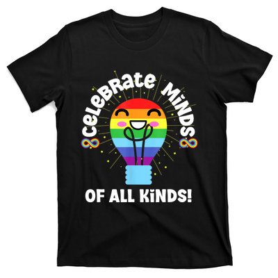 Celebrate Minds Of All Kinds Red Instead Autism T-Shirt