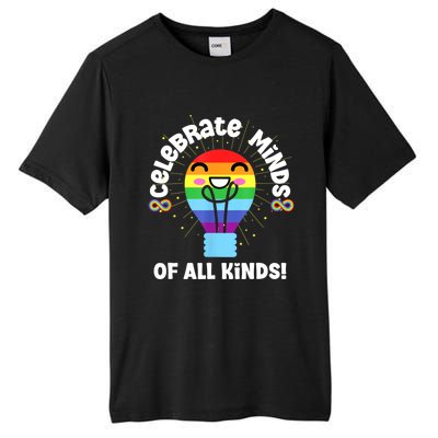 Celebrate Minds Of All Kinds Red Instead Autism Tall Fusion ChromaSoft Performance T-Shirt