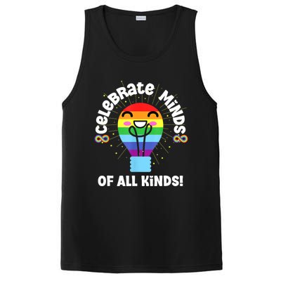 Celebrate Minds Of All Kinds Red Instead Autism PosiCharge Competitor Tank