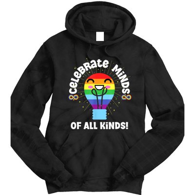 Celebrate Minds Of All Kinds Red Instead Autism Tie Dye Hoodie