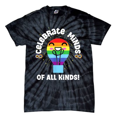 Celebrate Minds Of All Kinds Red Instead Autism Tie-Dye T-Shirt