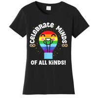 Celebrate Minds Of All Kinds Red Instead Autism Women's T-Shirt