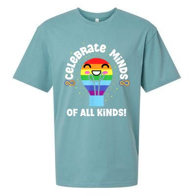 Celebrate Minds Of All Kinds Red Instead Autism Sueded Cloud Jersey T-Shirt