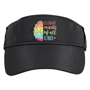 Celebrate Minds Of All Kinds Neurodiversity Autism Awareness Adult Drive Performance Visor