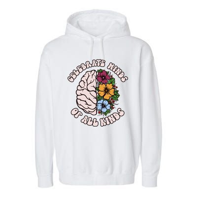 Celebrate Minds Of All Kinds Autism Awareness Garment-Dyed Fleece Hoodie