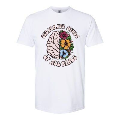 Celebrate Minds Of All Kinds Autism Awareness Softstyle CVC T-Shirt