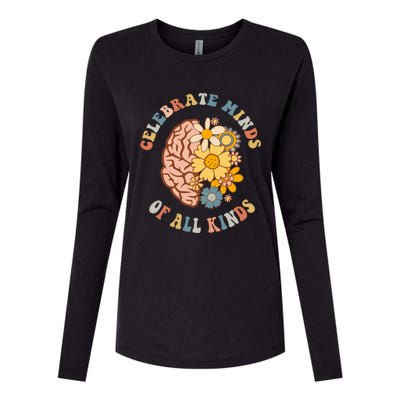 Celebrate Minds Of All Kinds Neurodiversity Autism Womens Cotton Relaxed Long Sleeve T-Shirt