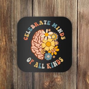 Celebrate Minds Of All Kinds Neurodiversity Autism Coaster