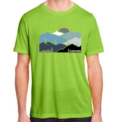 Colorado Mountain Outdoor Retro Landscape Funny Gift Adult ChromaSoft Performance T-Shirt