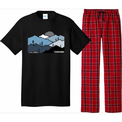 Colorado Mountain Outdoor Retro Landscape Funny Gift Pajama Set