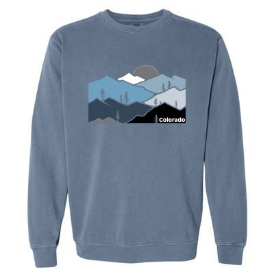 Colorado Mountain Outdoor Retro Landscape Funny Gift Garment-Dyed Sweatshirt