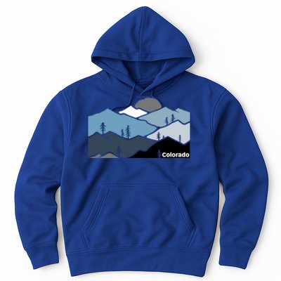 Colorado Mountain Outdoor Retro Landscape Funny Gift Hoodie