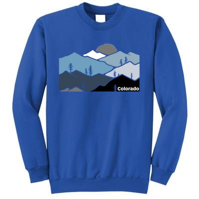 Colorado Mountain Outdoor Retro Landscape Funny Gift Sweatshirt