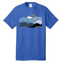 Colorado Mountain Outdoor Retro Landscape Funny Gift Tall T-Shirt