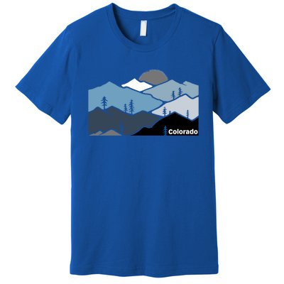 Colorado Mountain Outdoor Retro Landscape Funny Gift Premium T-Shirt