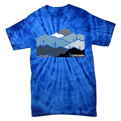 Colorado Mountain Outdoor Retro Landscape Funny Gift Tie-Dye T-Shirt