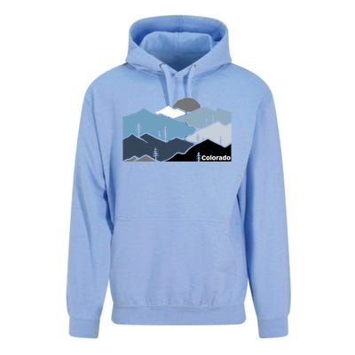 Colorado Mountain Outdoor Retro Landscape Funny Gift Unisex Surf Hoodie