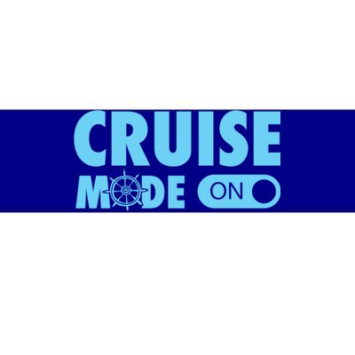 Cruise Mode On Cruise Ship Family Vacation On Button Gift Bumper Sticker