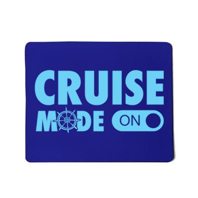 Cruise Mode On Cruise Ship Family Vacation On Button Gift Mousepad