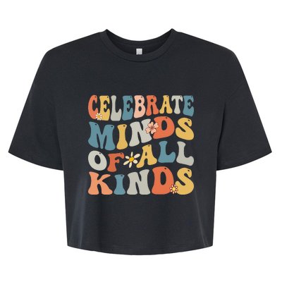 Celebrate Minds Of All Kinds Bella+Canvas Jersey Crop Tee