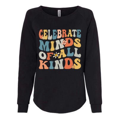 Celebrate Minds Of All Kinds Womens California Wash Sweatshirt