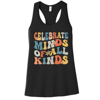 Celebrate Minds Of All Kinds Women's Racerback Tank