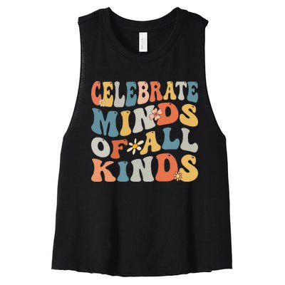 Celebrate Minds Of All Kinds Women's Racerback Cropped Tank