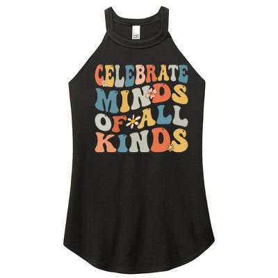 Celebrate Minds Of All Kinds Women's Perfect Tri Rocker Tank