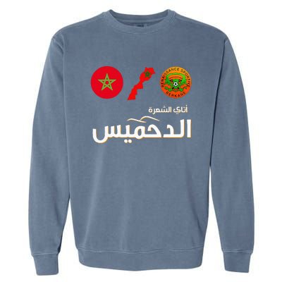 Complete Map Of Morocco With Dahmis Tea Proud Moroccan Garment-Dyed Sweatshirt