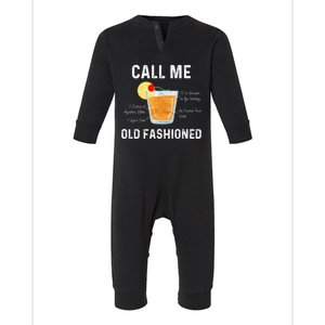 Call Me Old Fashioned Gift: Cocktail Mix Gift Meaningful Gift Infant Fleece One Piece