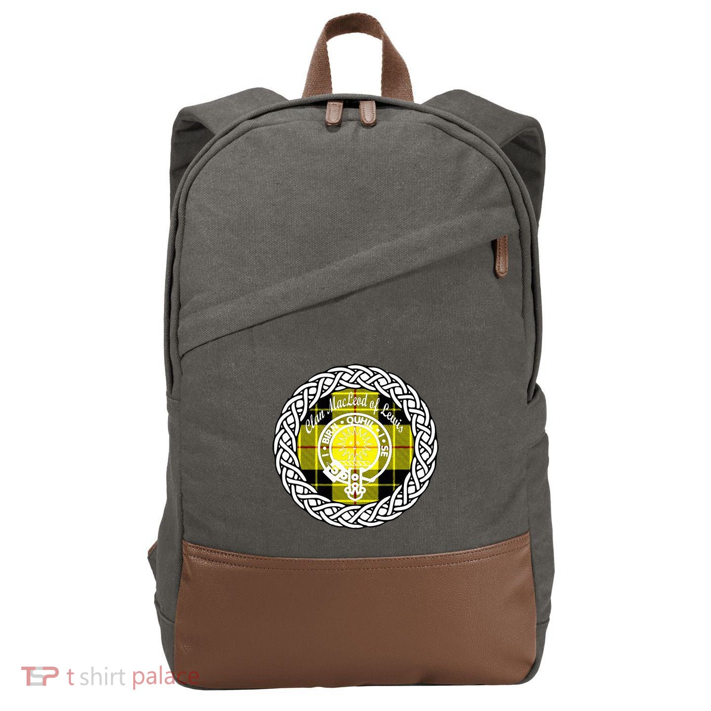 Clan Macleod Of Lewis Scottish Clan Cotton Canvas Backpack