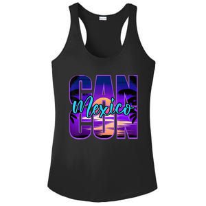 Cancun Mexico Outfits Family Vacation Souvenir Summer Group Ladies PosiCharge Competitor Racerback Tank