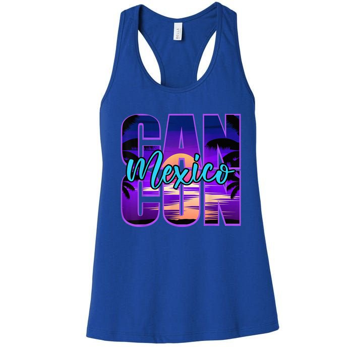 Cancun Mexico Outfits Family Vacation Souvenir Summer Group Women's Racerback Tank