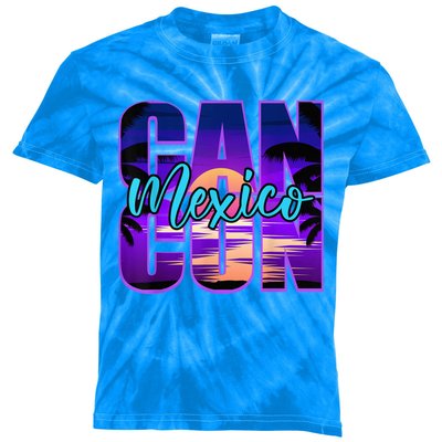 Cancun Mexico Outfits Family Vacation Souvenir Summer Group Kids Tie-Dye T-Shirt