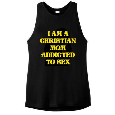 Christian Mom Oddly Specific Meme Sarcastic Weird Funny Ladies PosiCharge Tri-Blend Wicking Tank