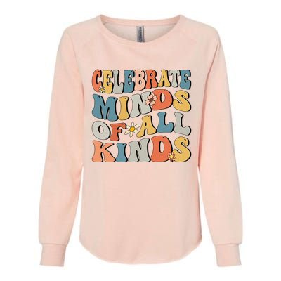 Celebrate Minds Of All Kinds Womens California Wash Sweatshirt