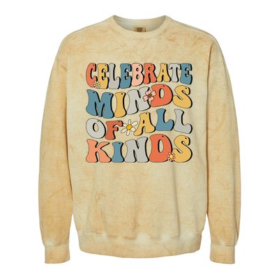 Celebrate Minds Of All Kinds Colorblast Crewneck Sweatshirt