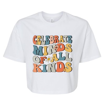 Celebrate Minds Of All Kinds Bella+Canvas Jersey Crop Tee