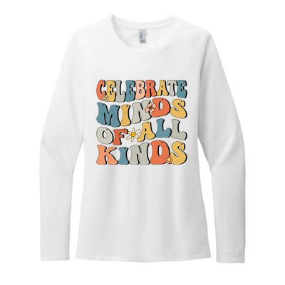 Celebrate Minds Of All Kinds Womens CVC Long Sleeve Shirt