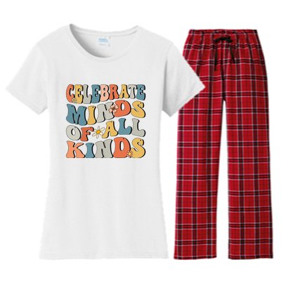 Celebrate Minds Of All Kinds Women's Flannel Pajama Set